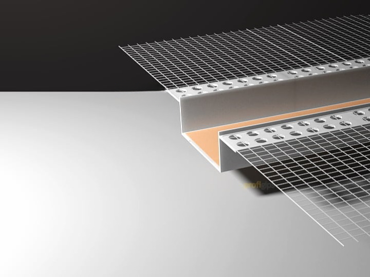 Рустовочный профиль ПВХ 3 м ProfiGips с сеткой 20×50 мм ОПТ фото 1