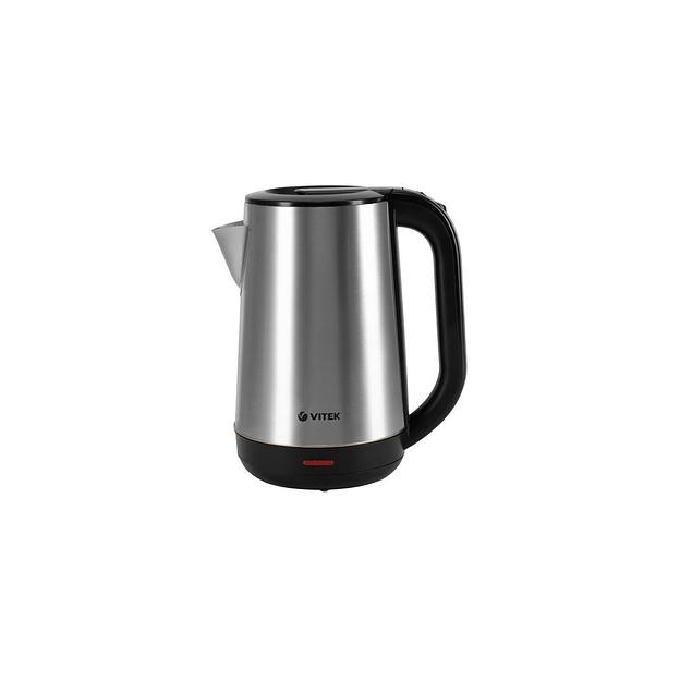 Чайник электрический Vitek VT-1139, 2200Вт, сталь и черный фото 1