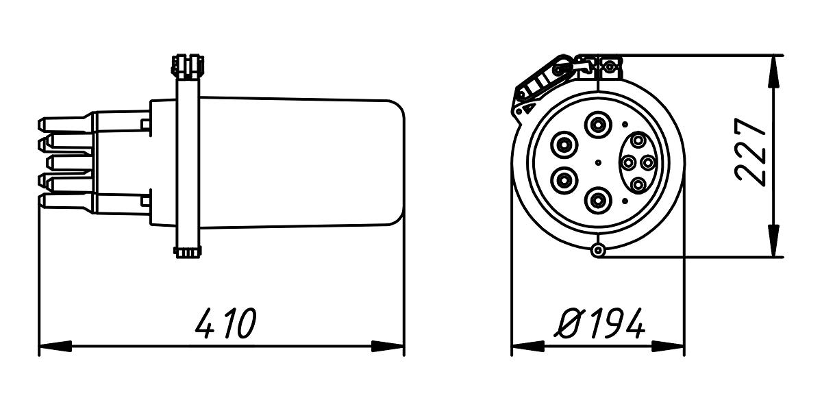 Муфта оптическая тупиковая МВОТ-4120-44-108-1К36 (МВОТ-108-4-Т-1-36) фото 8