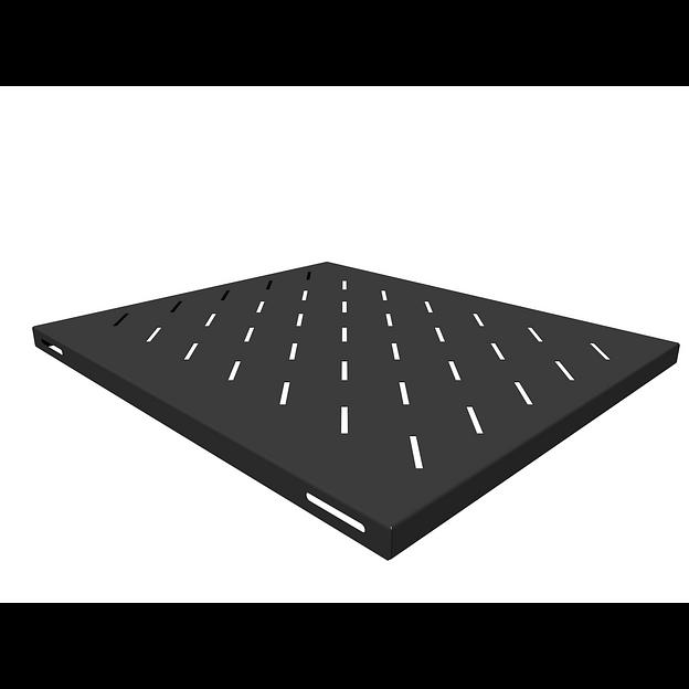 Полка стационарная для шкафов глубиной 800мм, (глубина полки 550мм) распределенная нагрузка 20кг, цвет-черный (SNR-SHELF-08055-20B) фото 1