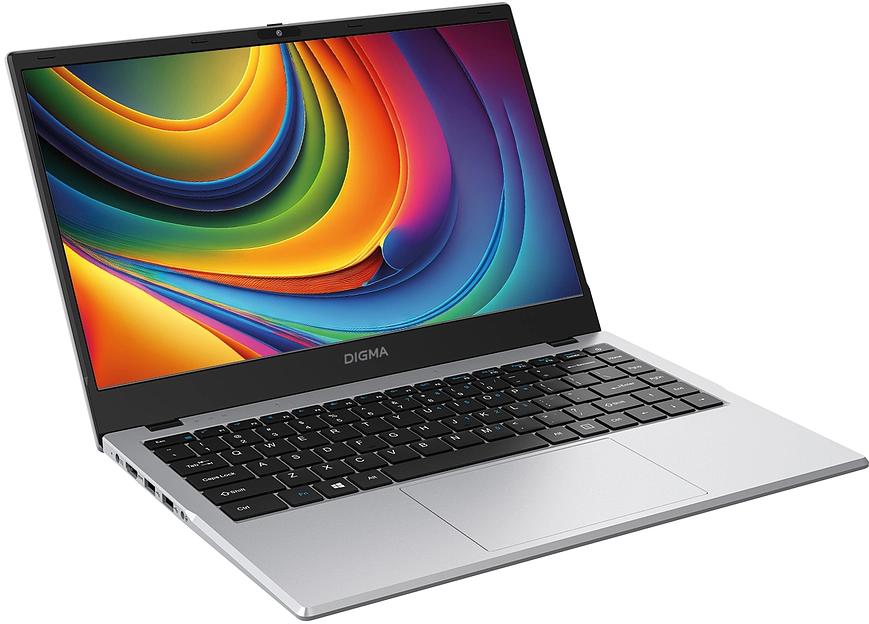 Ноутбук Digma EVE C4801 N100 8Gb SSD256Gb Intel UHD Graphics 14" IPS FHD (1920x1080) Windows 11 Professional silver WiFi BT Cam 5900mAh (DN14N1-8CXW01) фото 2