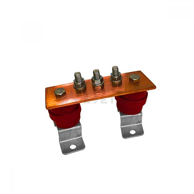 ГЗШ 3 подключения 150х40х4 мм на П-образных пластинах, медь фото 1