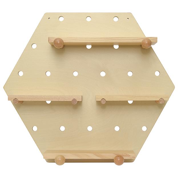 Пегборд Shely, 43х50 см, светлое дерево фото 1