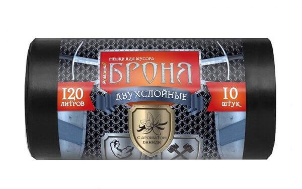 Мешки для мусора Серия «Броня» 120 л/10 шт ОПТ фото 1