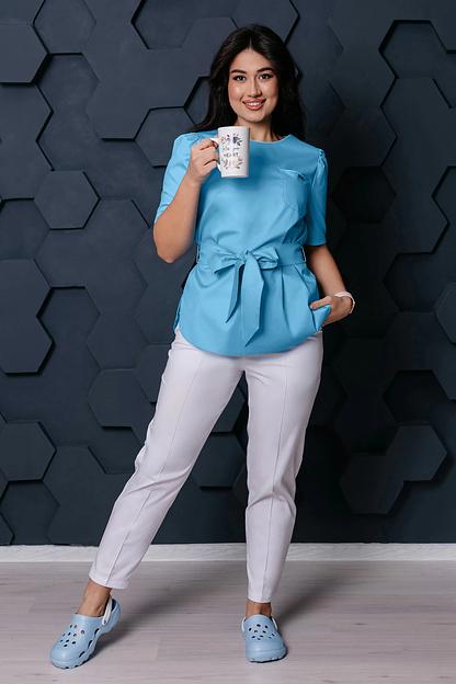 Блуза медицинская женская VF3-80-04-1, 11F+0F, опт фото 3