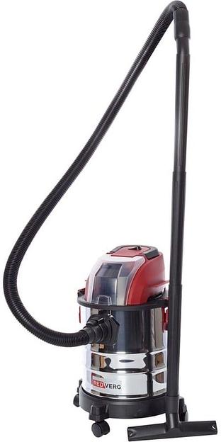 Строительный пылесос RedVerg RD-VC18/U 400Вт (уборка: сухая/сбор воды) черный фото 1
