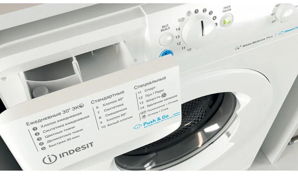 Стиральная машина Indesit BWSB 61051 WWV RU класс: A загр.фронтальная макс.:6кг белый фото 10