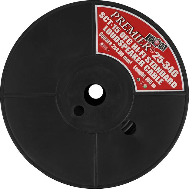 Кабель акустический Premier SCT-15 BC 100м. (катушка:100м) желтый (25-346 100) фото 3