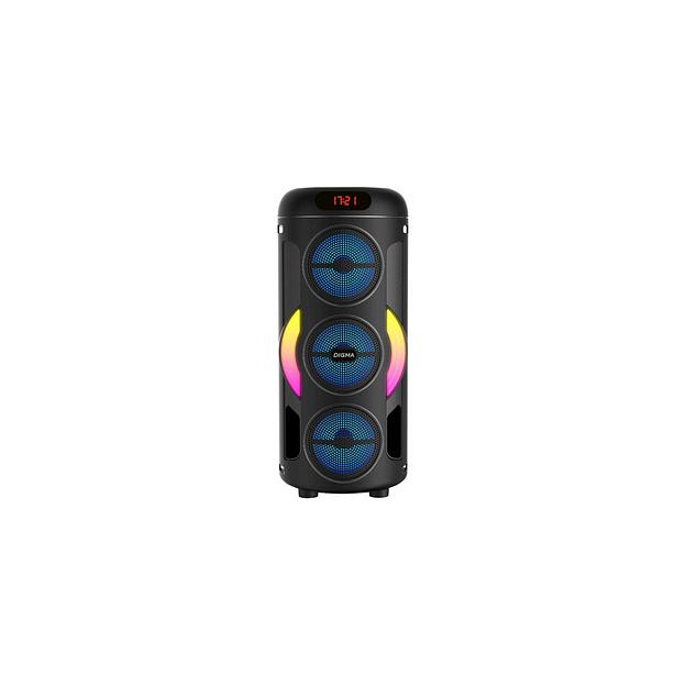 Музыкальный центр Digma D-MC1721, 10Вт, Bluetooth, FM, USB, micro SD, черный, фото 1