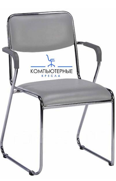 Стул офисный серый фото 1