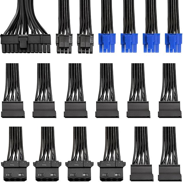 Exegate EX292152RUS Блок питания 800W ExeGate 80 PLUS® 800PPH-LT (ATX, APFC, КПД 82% (80 PLUS), 12cm fan, 24pin, 2x(4+4)pin, PCIe, 5xSATA, 3xIDE, black, Color Box) фото 4