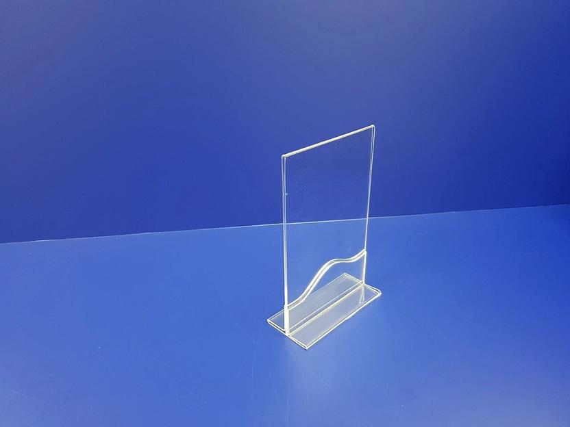 Менюхолдер из оргстекла двусторонний вертикальный формат а5. фото 1