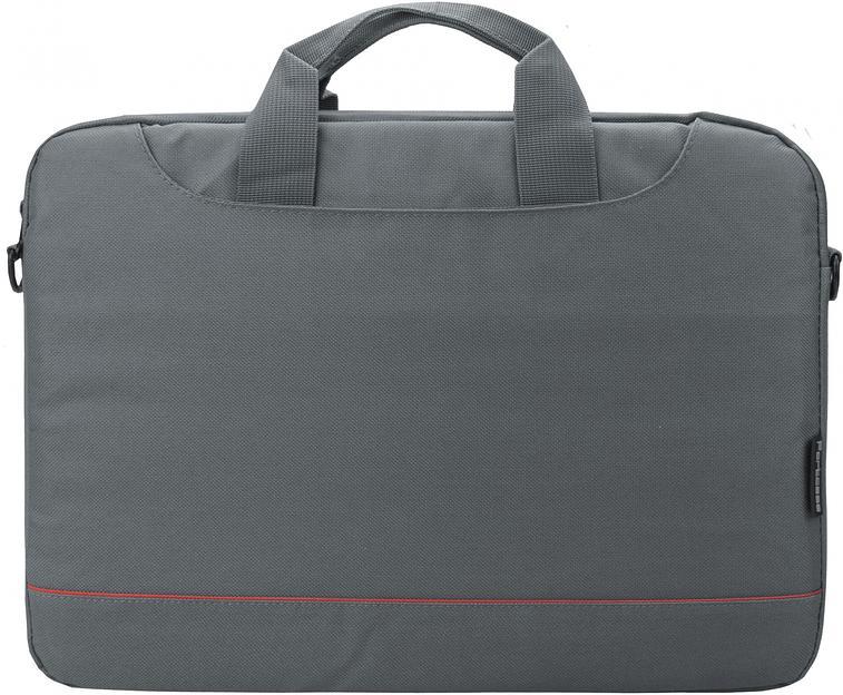 Сумка PORTCASE KCB-141GY (нейлон, серая до 15,6") фото 3