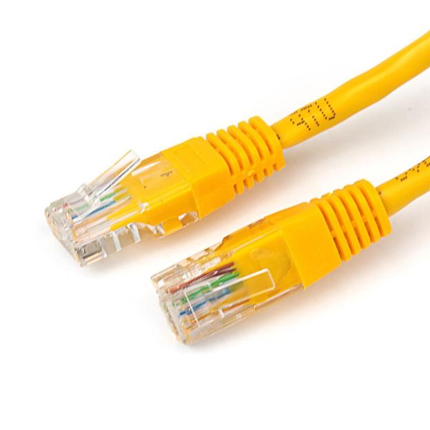 Патч-корд Ripo UTP Cat 5E, RJ45, 2 m (желтый) фото 1