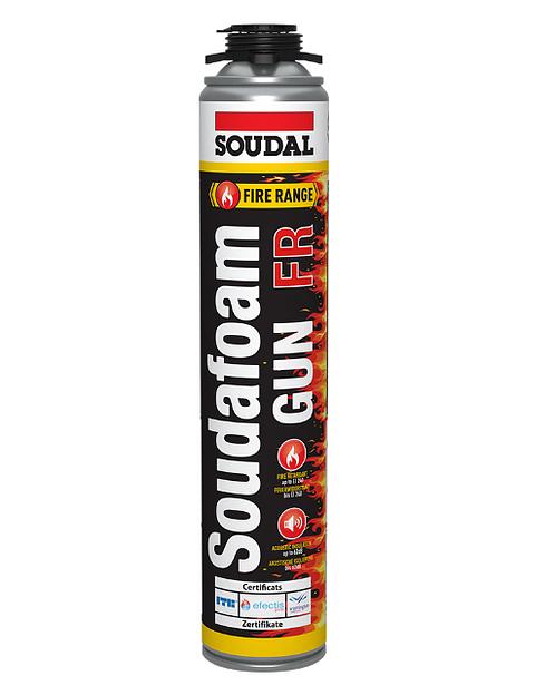 Пена монтажная огнестойкая полиуретановая Soudafoam Gun FR 750 мл ОПТ фото 1