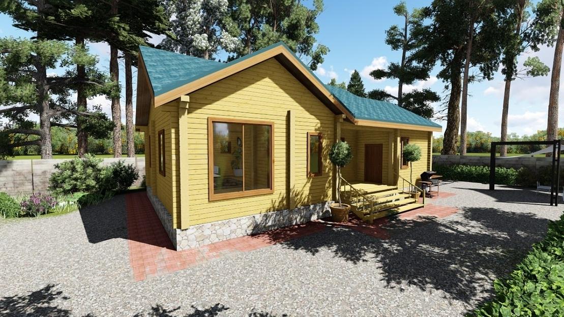 Проект дома из бруса «Римма» фото 1