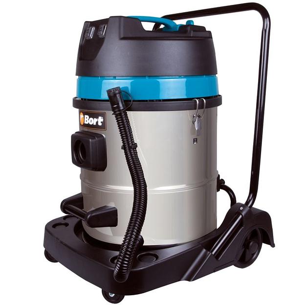 Строительный пылесос Bort BSS-2260-Twin 2200Вт (уборка: сухая/влажная) синий фото 3