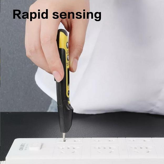 Измерительный и разметочный инструмент Deli Индикаторная отвертка-тестер напряжения цифровая Deli DL8005 (12-250 В) фото 4