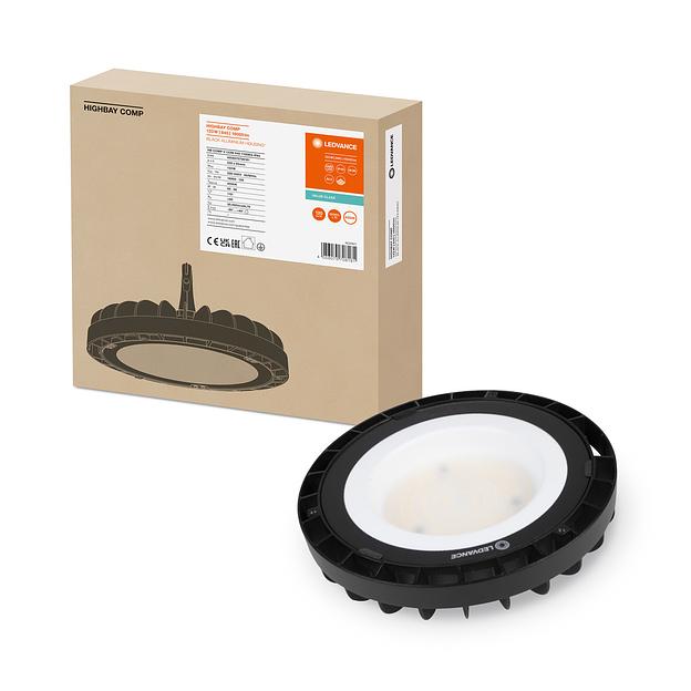 Светильник светодиодный ДСП-133Вт 4000K 16000Лм IP65 черный хайбей темперированное стекло LEDVANCE HIGH BAY COMPACT фото 4