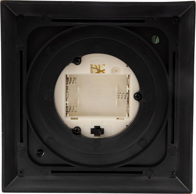 Декоративный фонарь со свечкой и шишкой, бронзовый корпус, размер 14x14x27 см, цвет теплый белый фото 4