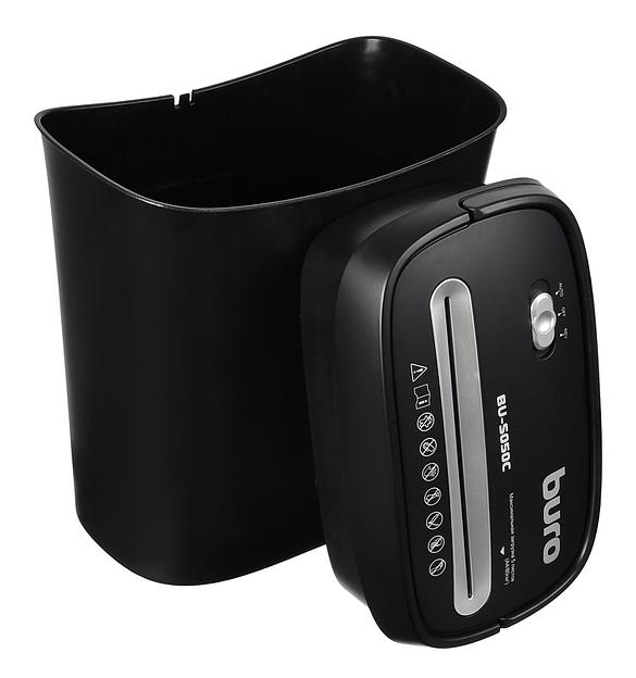 Шредер Buro Home BU-S050C (секр.P-3) фрагменты 5лист. 13лтр. пл.карты фото 6