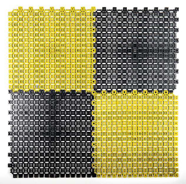 Sold Clean - уличное грязезащитное покрытие, Цвет Желтый RAL 1016, Толщина модуля 9 мм. фото 1