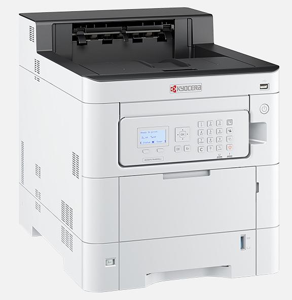 Принтер Kyocera ECOSYS PA4000cx (цвет. лазерный, A4, 40 стр/мин, 1200x1200 dpi, 1 Гб, USB 2.0, Network, лоток 550 л., Duplex, старт.тонер 3500/2500 стр.) (1102Z03NL0) фото 1