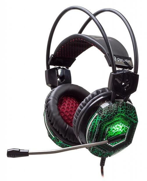 Наушники с микрофоном Оклик HS-L500G TOXIC черный 2.2м мониторные оголовье (HS-L500G) фото 1