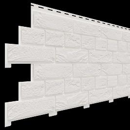 Фасадная панель Доломит,Кирпич Славянка,Белоснежный фото 1