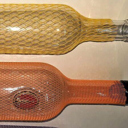 Сетка упаковочная для бутылок зеленая ОПТ фото 1