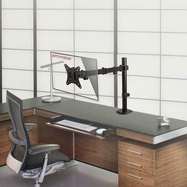 Кронштейн для мониторов Arm Media LCD-T10 черный 15"-34" макс.9кг настольный поворот и наклон фото 8