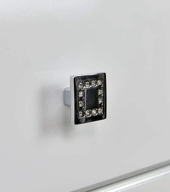 Тумба Аттика 105 DORATIZ 9911.112, белая патина серебро, под умывальник фото 7