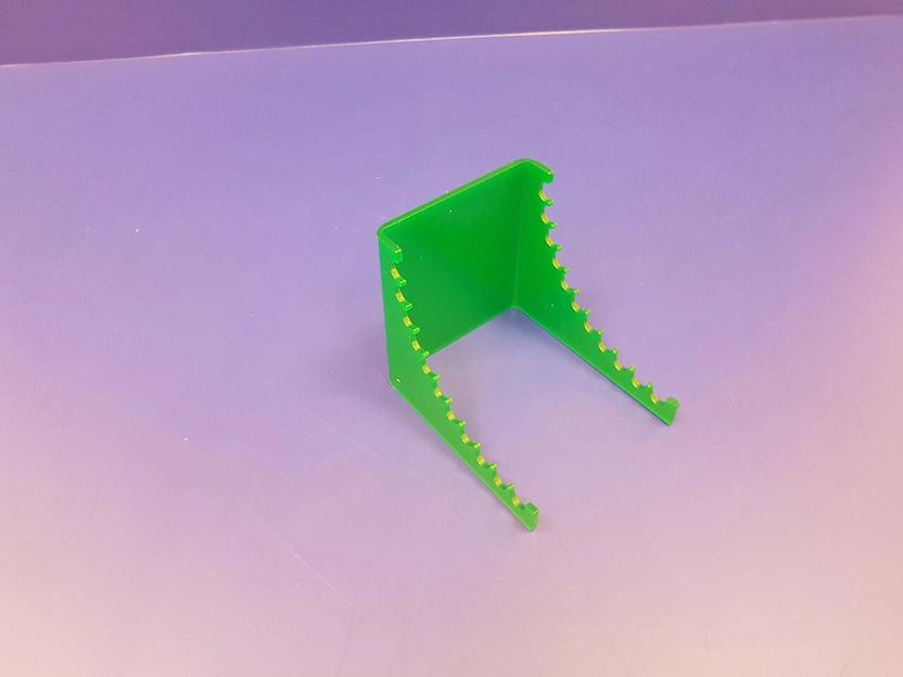 Подставка для ручек карандашей кистей 12 секции (горка радиус, цвет зеленый) фото 5
