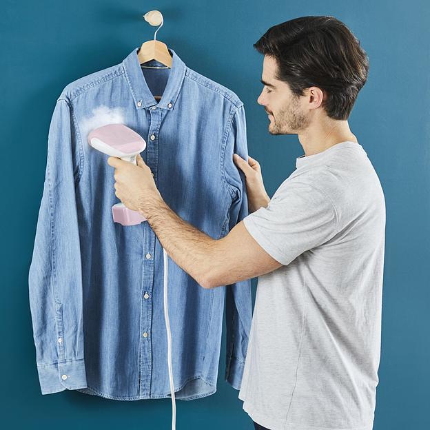 Отпариватель ручной Tefal DT3050E1 1300Вт белый/розовый фото 6