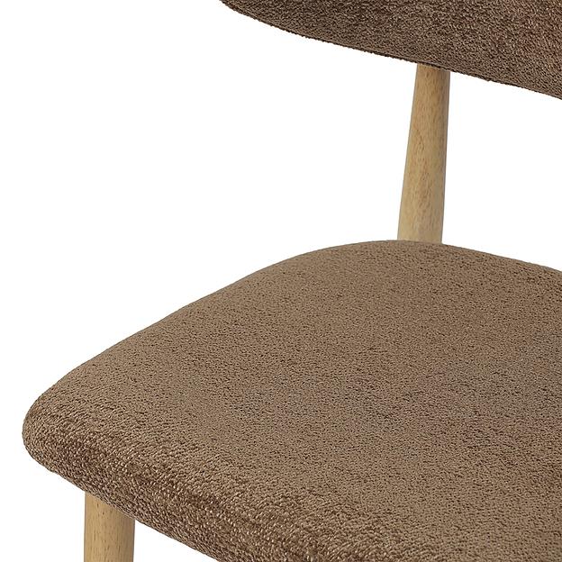 Стул Stone, мягкий шенилл, кофе с молоком фото 4