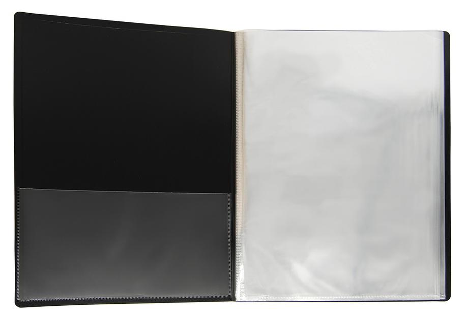 Папка с 60 прозр.вклад. Silwerhof Perlen 292961-73 A4 1мм карман сиреневый металлик фото 2