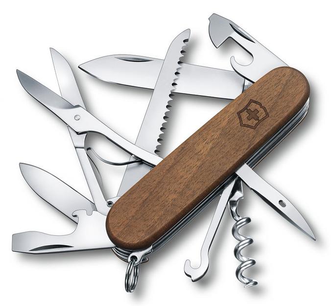 Нож перочинный Victorinox Huntsman Wood (1.3711.63) 91мм 13функций дерево карт.коробка фото 1