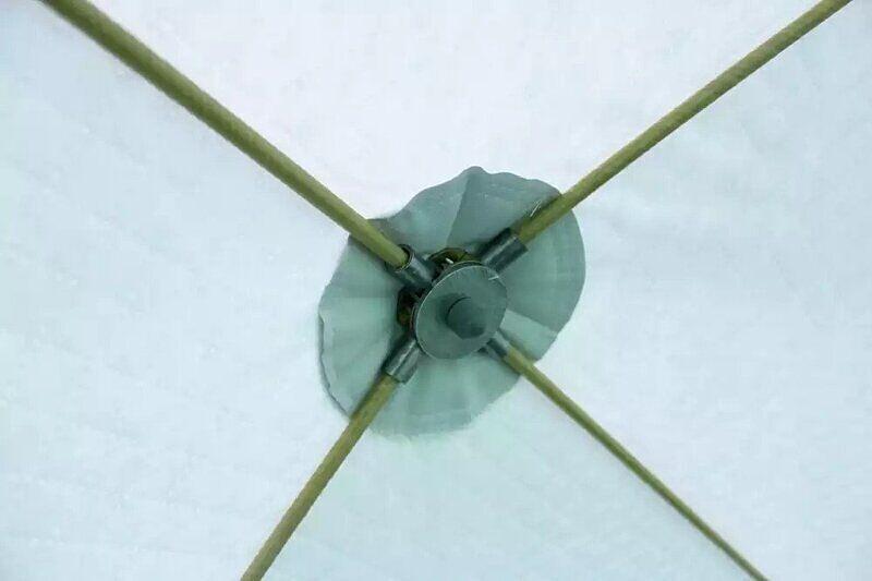 Палатка Медведь куб 3 эконом, 200х200х190 см. фото 3