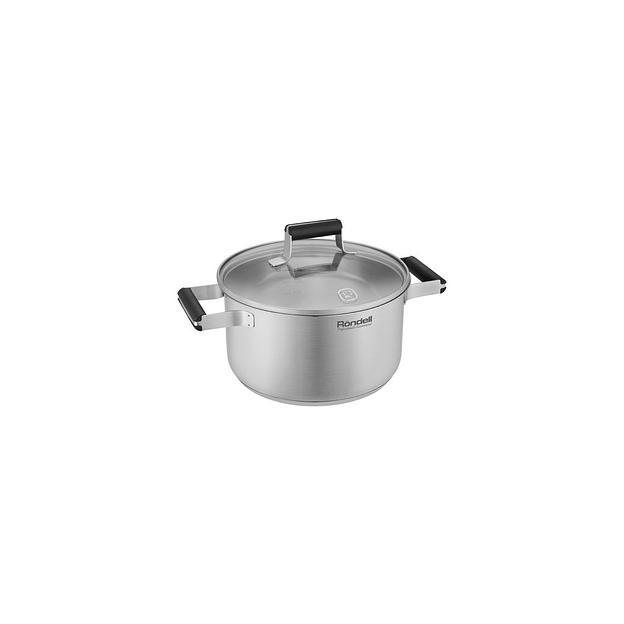 Кастрюля 3.1л Rondell Bayoneta RDS-1807, нержавеющая сталь, с крышкой фото 1