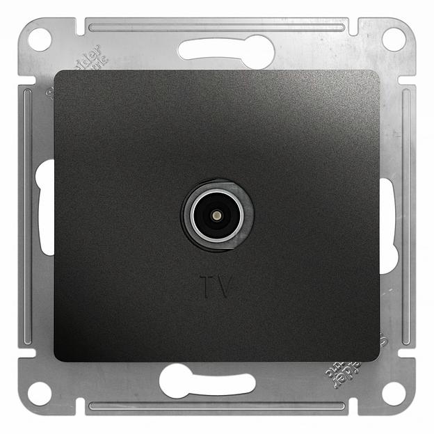 Systeme electric GSL000793 GLOSSA TV АНТЕННА коннектор, механизм, АНТРАЦИТ фото 1