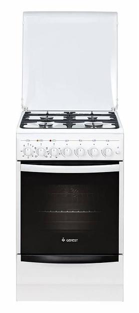 Плита Комбинированная Gefest 5102-02 белый реш.чугун фото 1