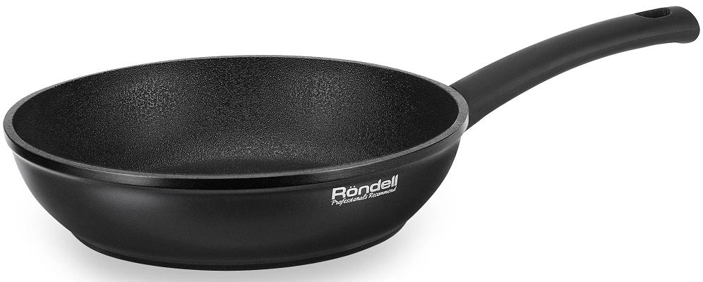 Сковорода Rondell Mustang RDA-597, 24см, без крышки, черный фото 1