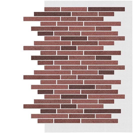 Декоративное покрытие АМК ригель №410 микс красный ОПТ фото 1