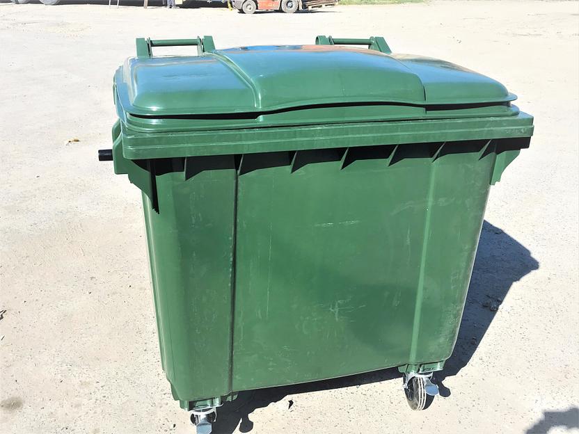 Мусорный контейнер 660л зеленый фото 1