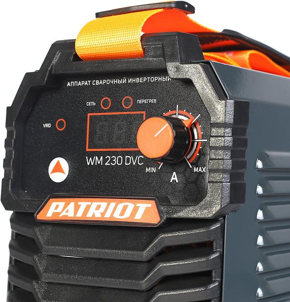 Сварочный аппарат Patriot WM230DVC инвертор ММА 10.7кВт (кейс в комплекте) фото 7