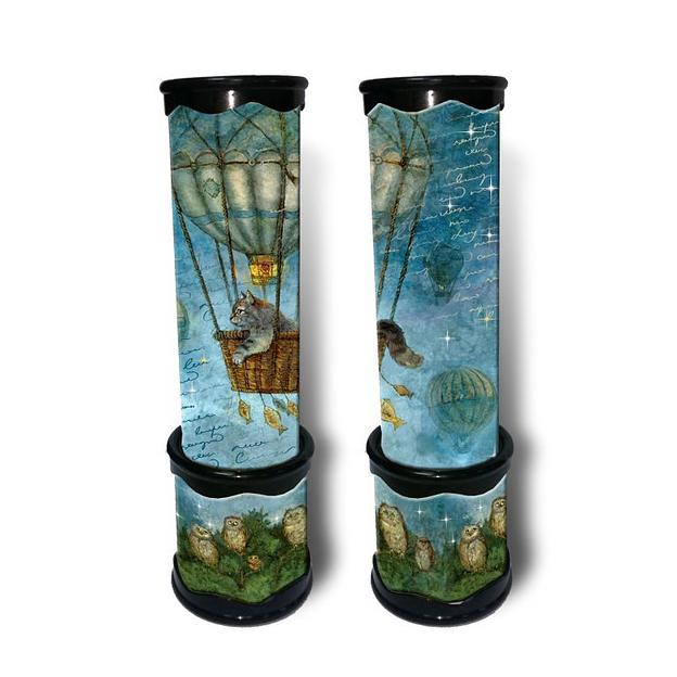 Игрушка детская Калейдоскоп с внутренними элементами «Кот» на воздушном шаре, 20×5,6 см, 42303, опт фото 1