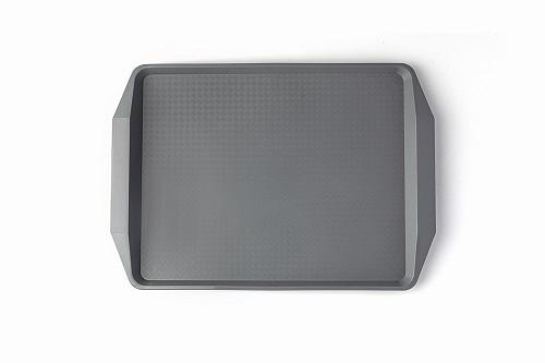 Поднос 42*30 см. темно-серый поверхность классик (192542) MG /1/10/ фото 1
