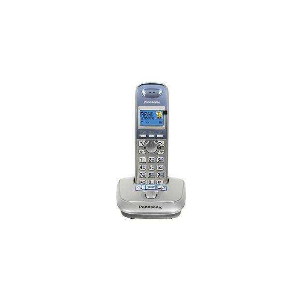Радиотелефон Panasonic KX-TG2511RUS, серебристый и голубой фото 1