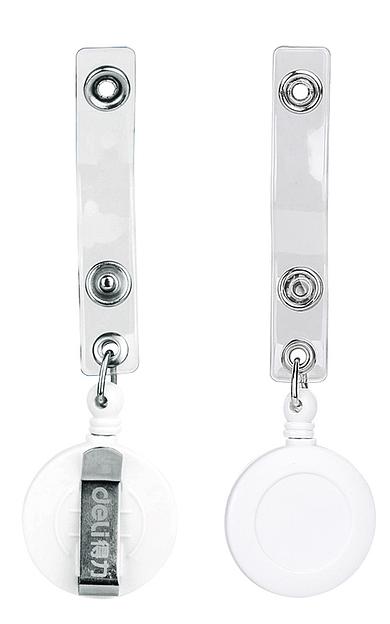 Держатель для бейджа Deli 8309White 80см горизонтально-вертикальный пластик белый (упак.:12шт) фото 1