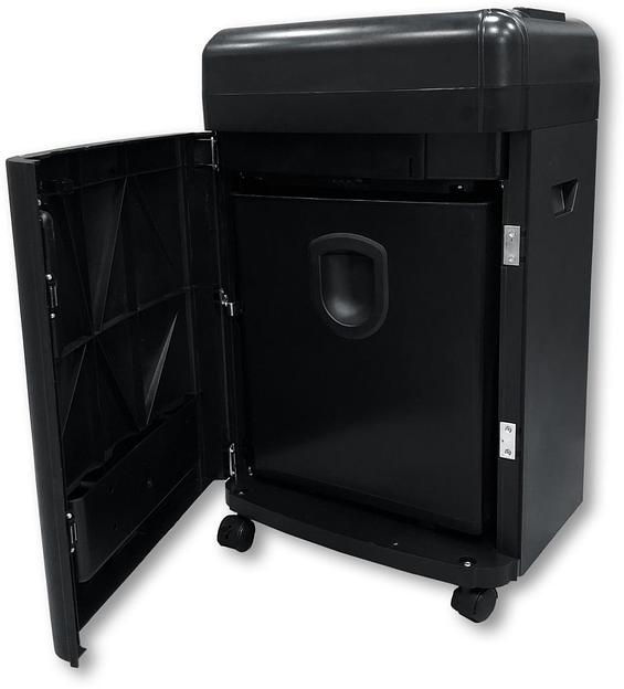 Шредер Office Kit S180 (0,8х1) черный (секр.P-7)/фрагменты/5лист./32лтр./пл.карты/CD фото 3